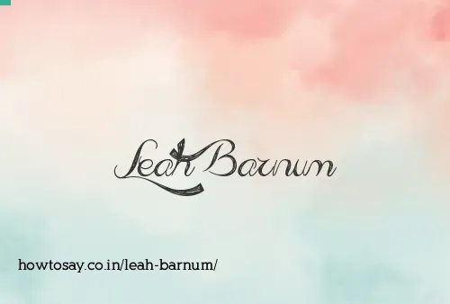 Leah Barnum