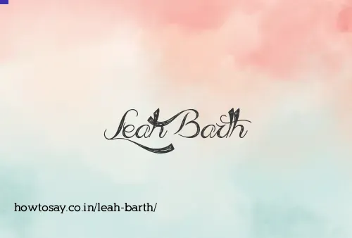 Leah Barth