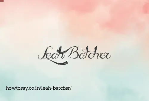 Leah Batcher