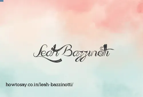 Leah Bazzinotti