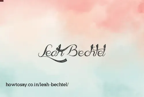 Leah Bechtel
