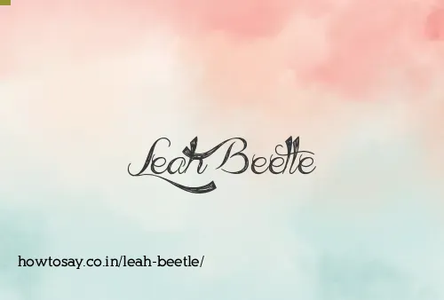 Leah Beetle