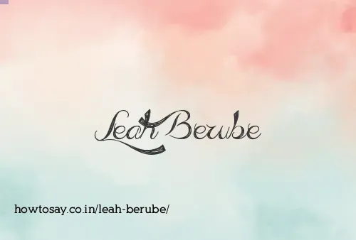 Leah Berube