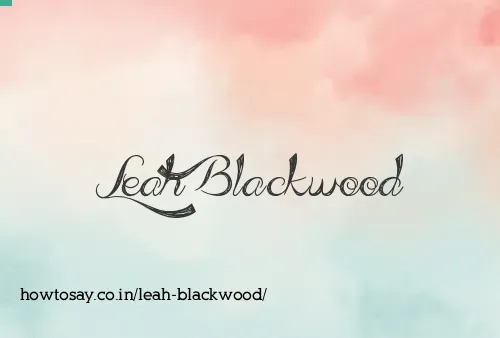 Leah Blackwood