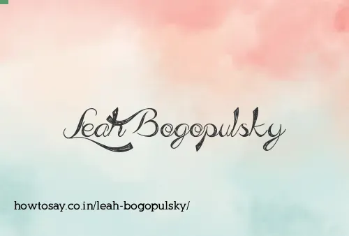 Leah Bogopulsky
