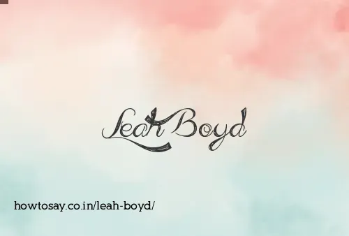 Leah Boyd