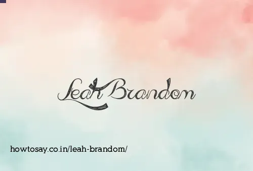 Leah Brandom