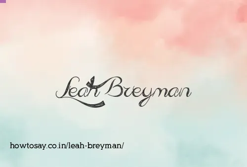 Leah Breyman
