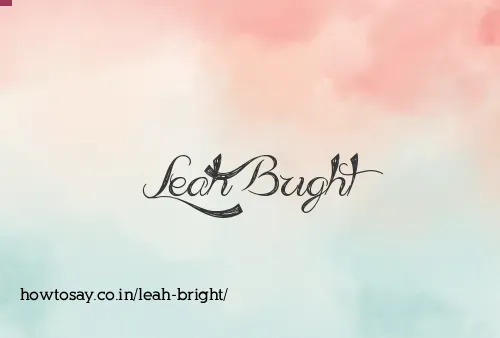Leah Bright