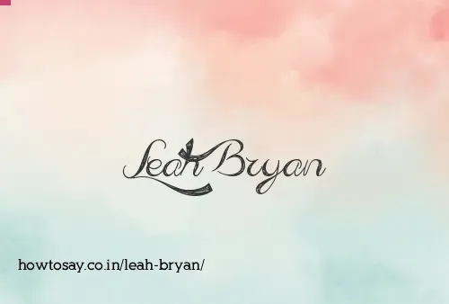 Leah Bryan
