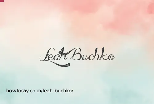 Leah Buchko