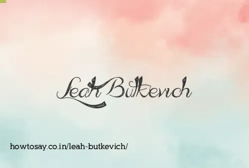 Leah Butkevich