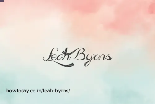 Leah Byrns