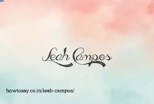 Leah Campos