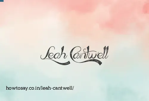Leah Cantwell