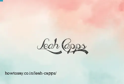 Leah Capps
