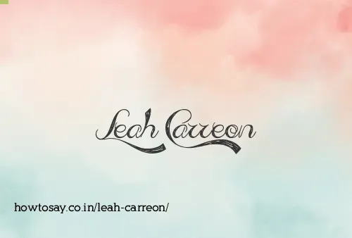 Leah Carreon