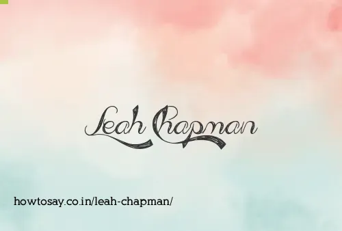 Leah Chapman