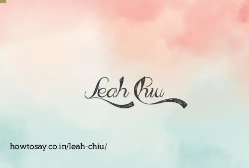 Leah Chiu