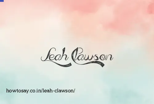 Leah Clawson