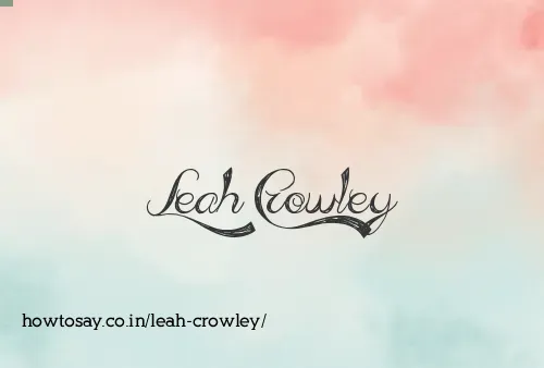 Leah Crowley