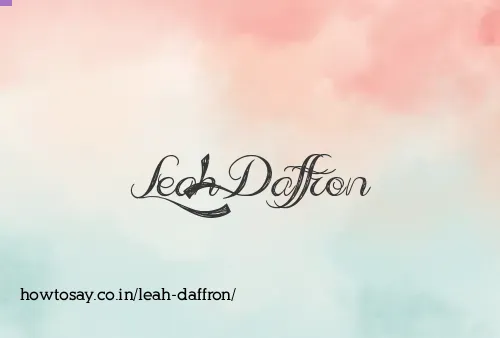 Leah Daffron