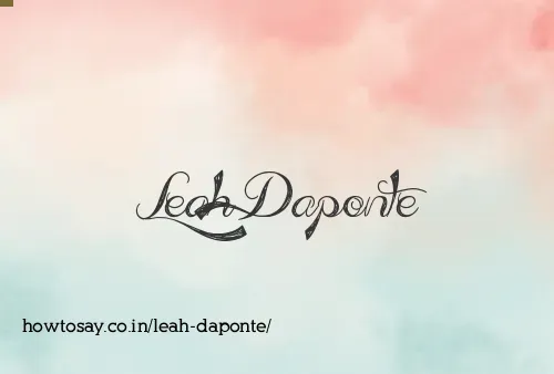 Leah Daponte