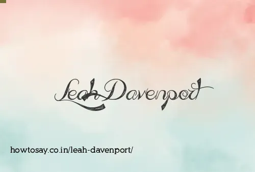 Leah Davenport