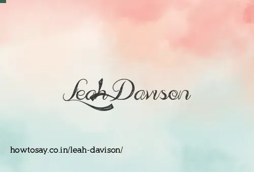 Leah Davison