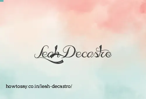 Leah Decastro