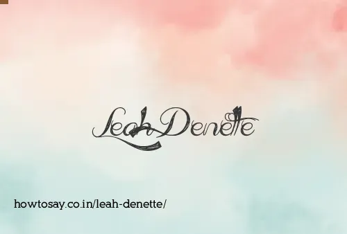 Leah Denette