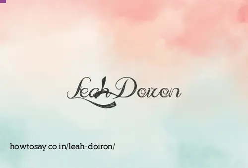 Leah Doiron