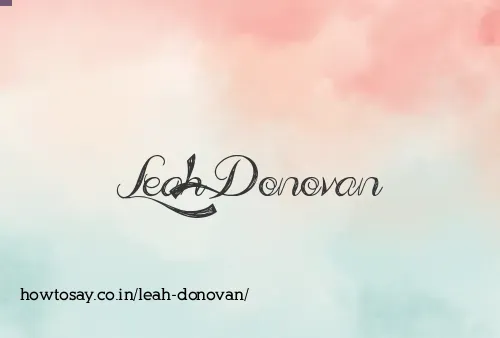 Leah Donovan