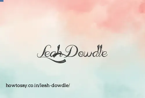 Leah Dowdle