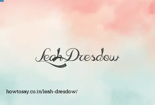 Leah Dresdow