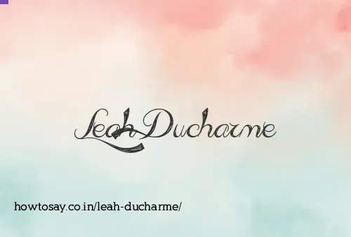 Leah Ducharme