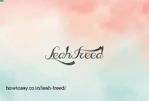 Leah Freed