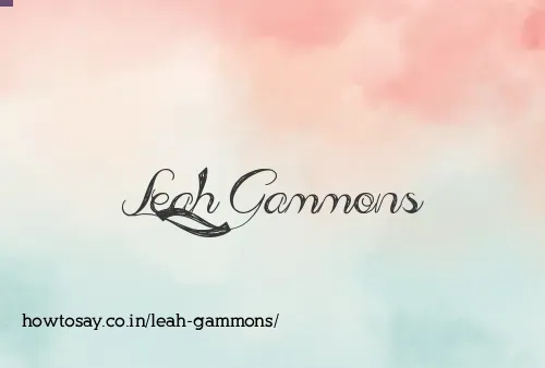 Leah Gammons