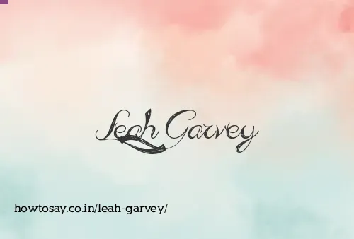 Leah Garvey