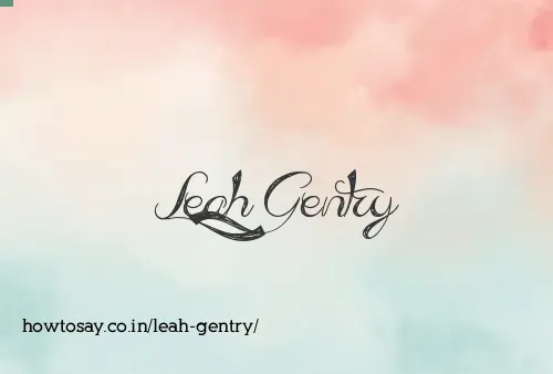 Leah Gentry