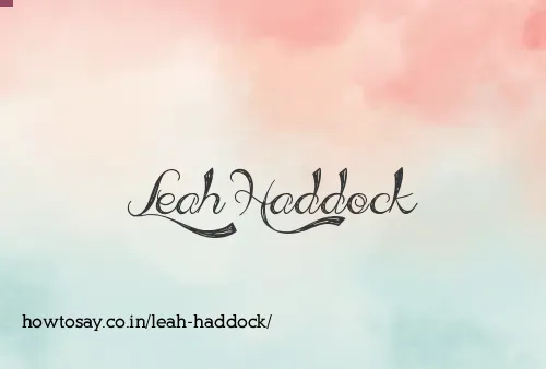 Leah Haddock