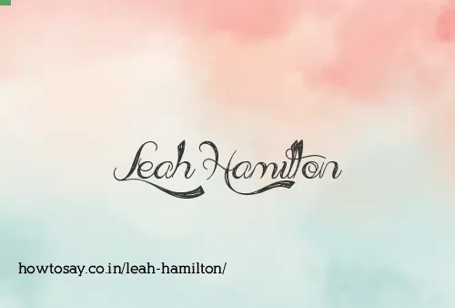 Leah Hamilton