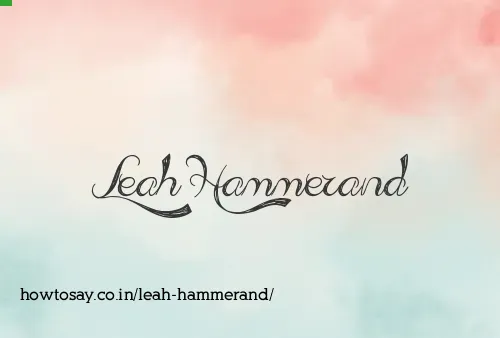 Leah Hammerand