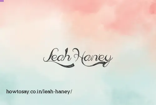Leah Haney