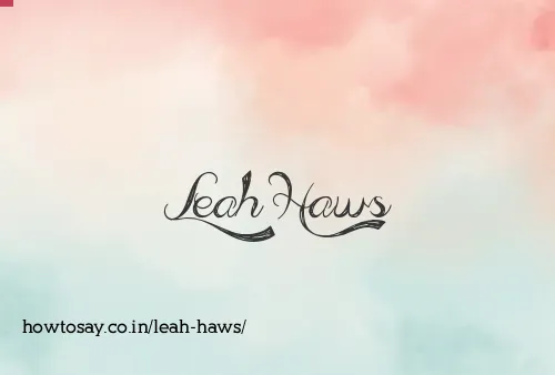 Leah Haws