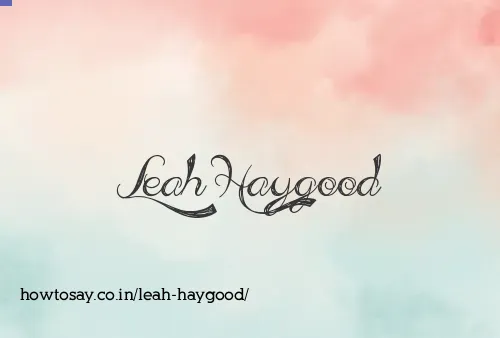 Leah Haygood