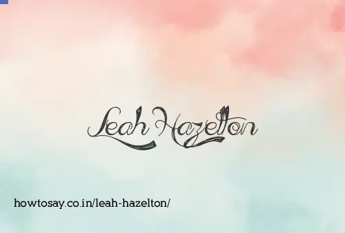 Leah Hazelton