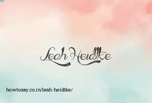 Leah Heidtke