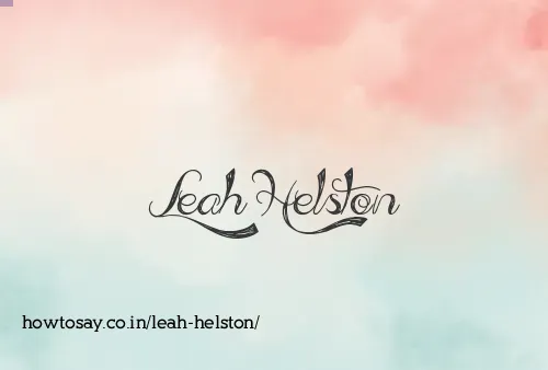 Leah Helston