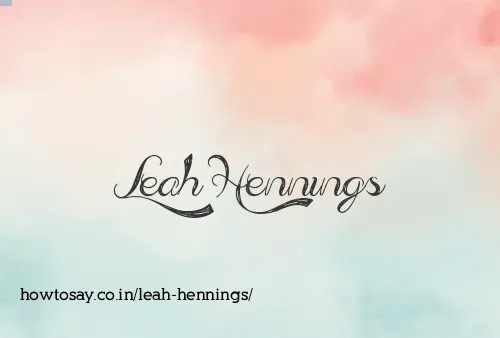 Leah Hennings